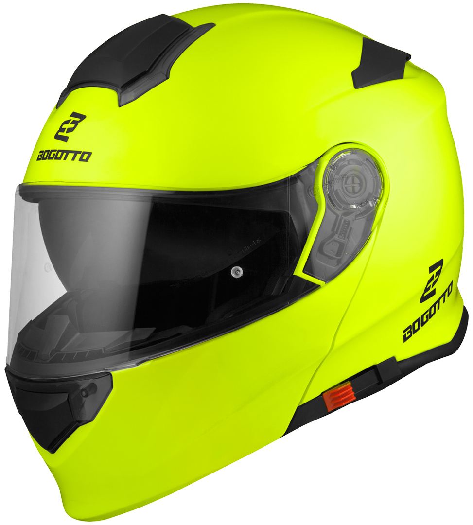 Bogotto V271 Cască de motocicletă Galben neon XS Figura 3