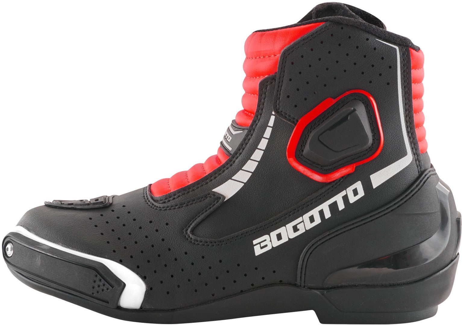 Bogotto Cartagena perforated Motorcycle Boots black/white/red 40 Figure 2