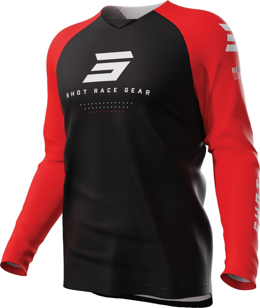Shot Draw Escape Motocross trøje sort/rød 3XL Figur 1