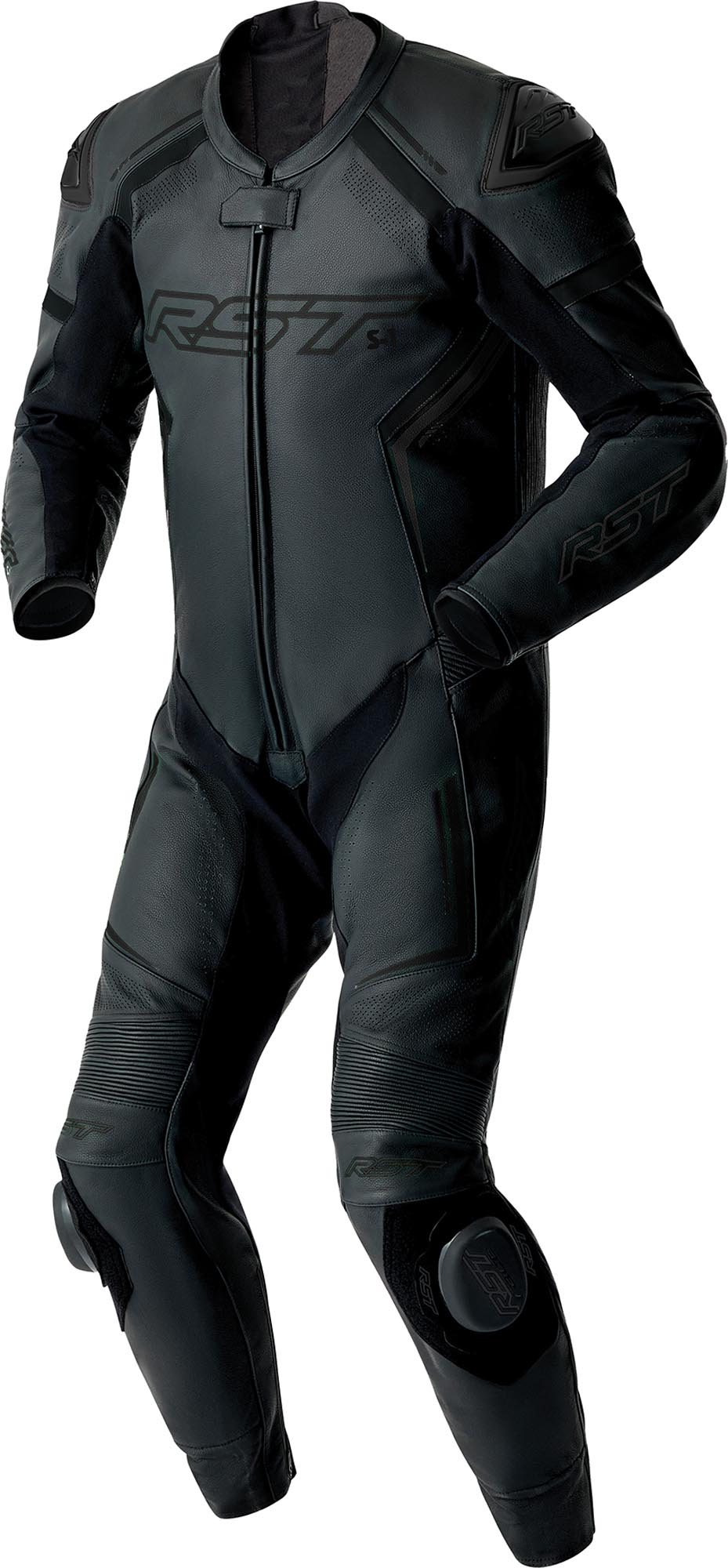 RST S1 D30 perforated 1-Piece Motorcycle Leather Suit black 54 Figure 1