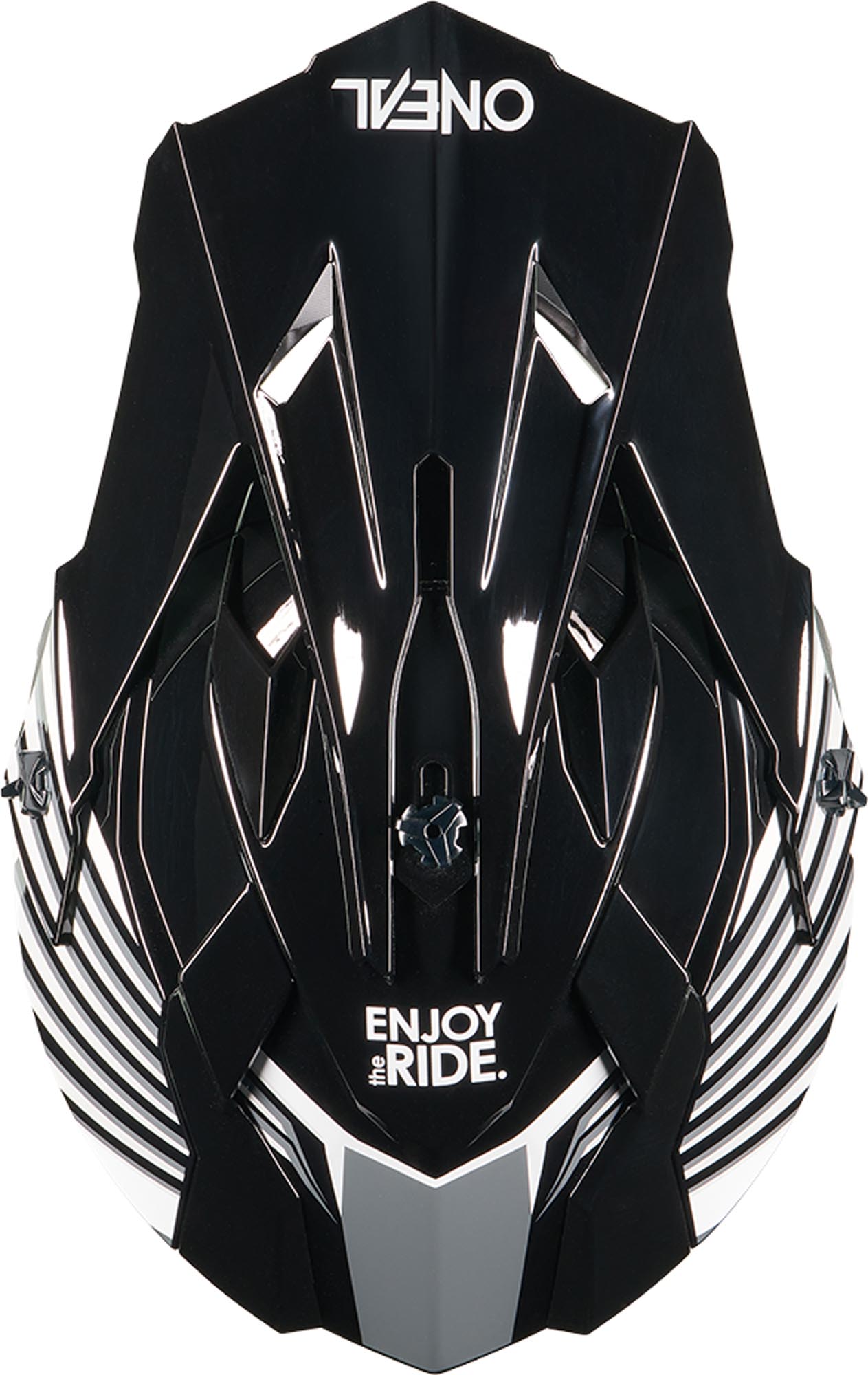 Oneal 2SRS Vector Motocross Helm schwarz/grau M (57/58) Abbildung 4