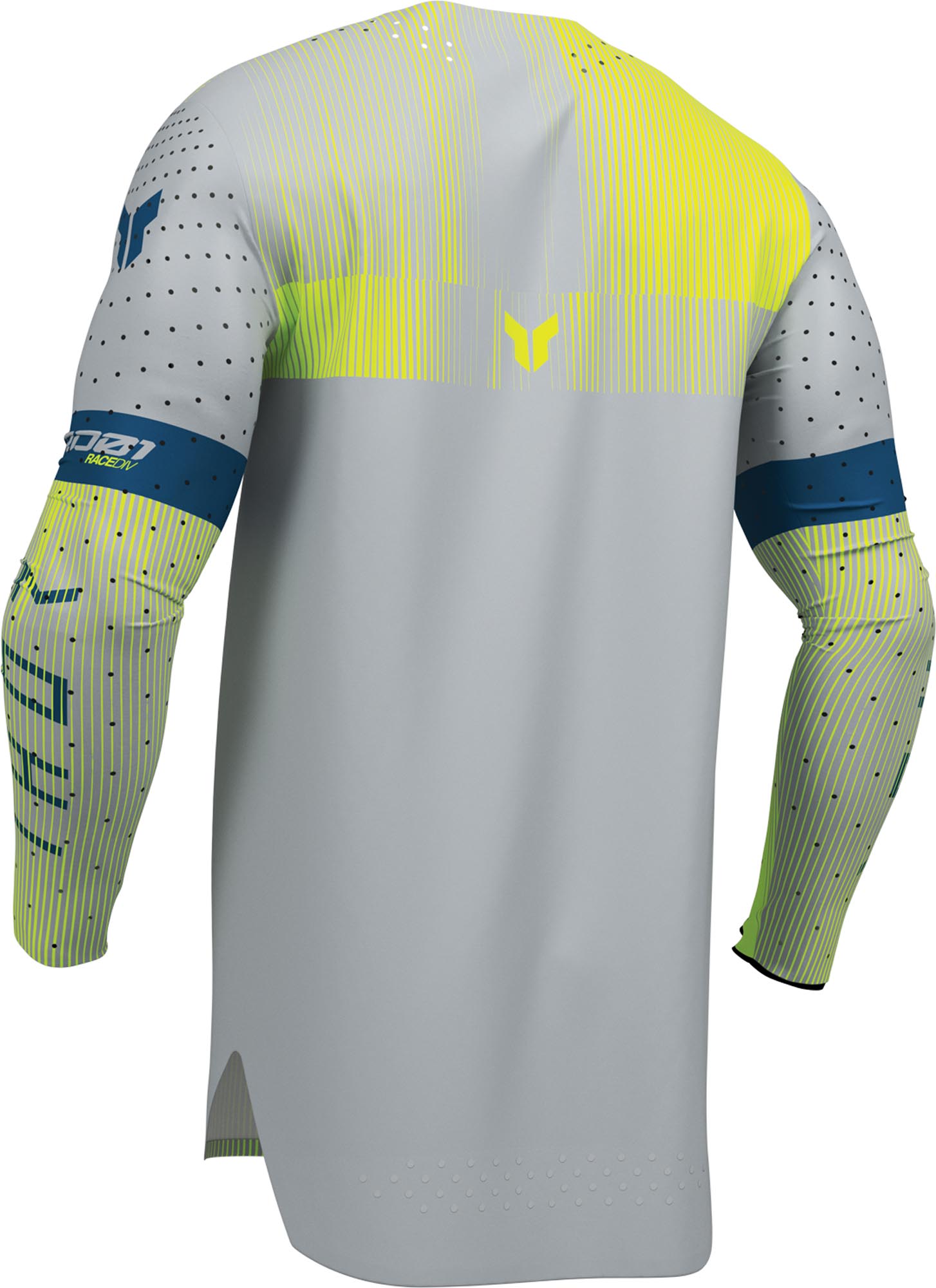 Thor Sportmode Vanish Motocross Jersey grau/gelb 2XL Abbildung 2