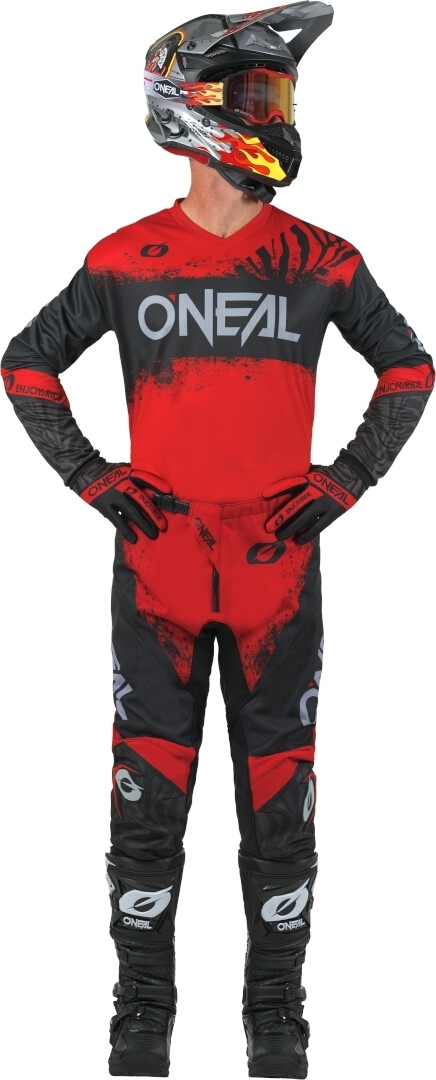Oneal Element Shocker Motocross Pants black/red 32 Figure 3