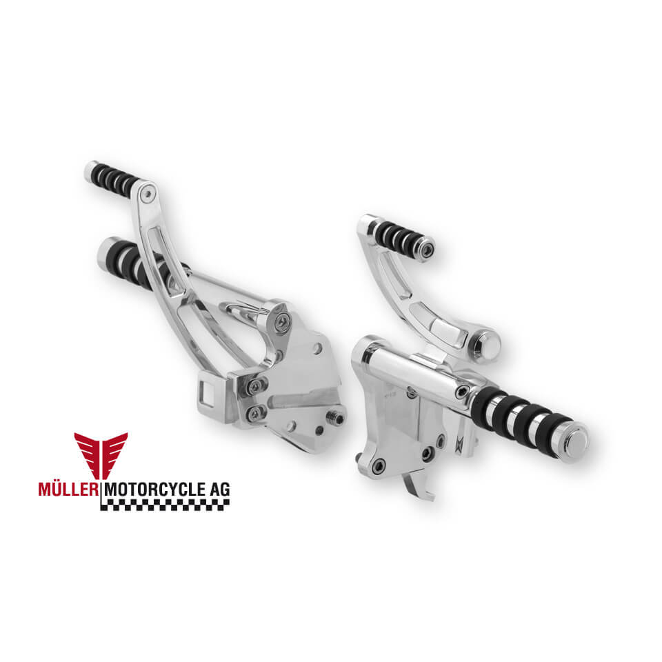 MÜLLER MOTORCYCLE Footrest sistema, modelos H-D Softail (FXST), 07- Artigo principal Figura 1