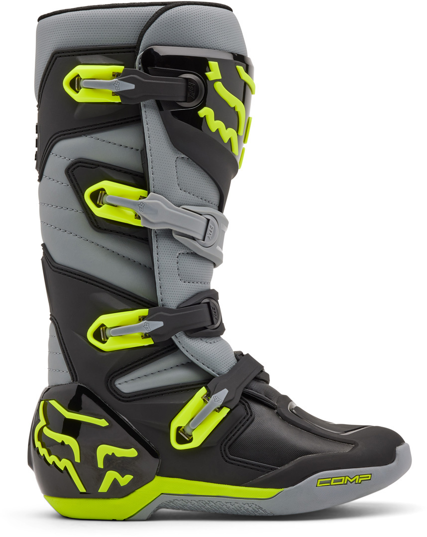 FOX Comp Bottes de motocross gris/jaune 13 Figure 6