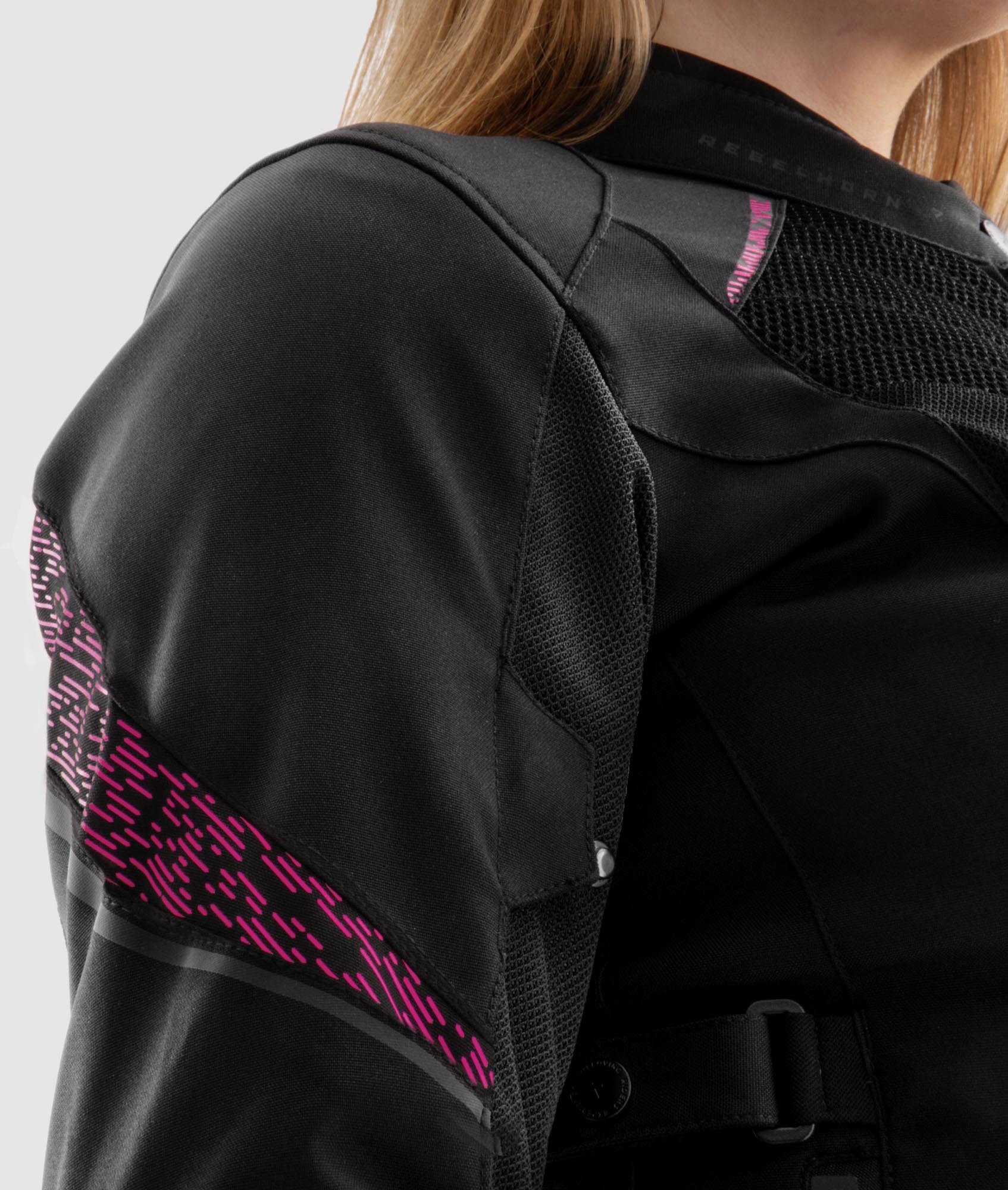 Rebelhorn Jax waterproof Ladies Motorcycle Textile Jacket black/pink 8XL Figure 16