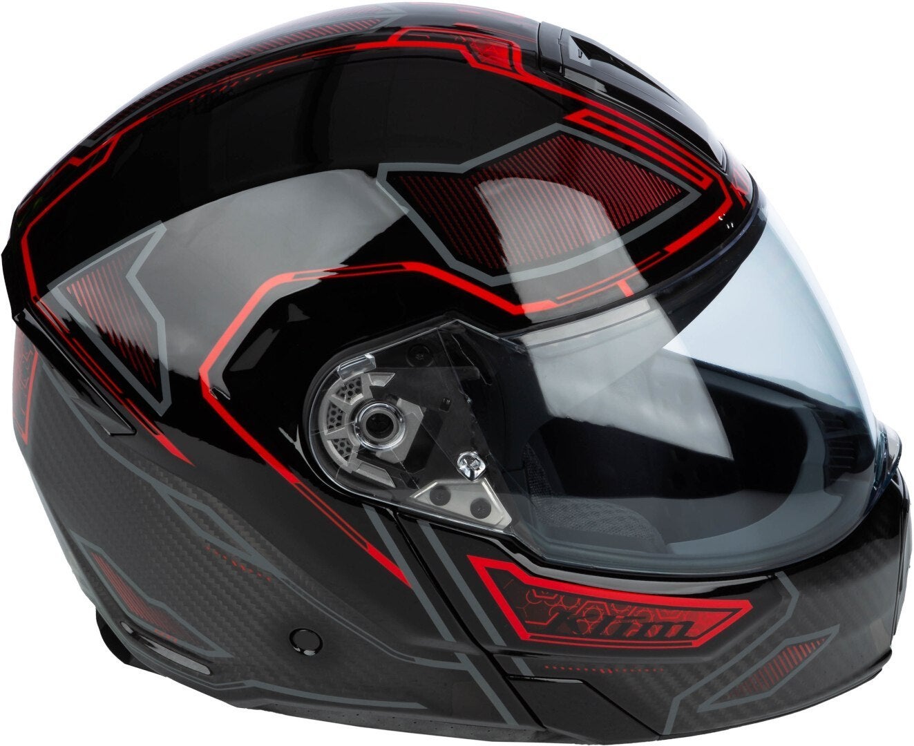 Klim GT1 Expedition Carbon Klapphelm schwarz/rot XS (53/54) Abbildung 6