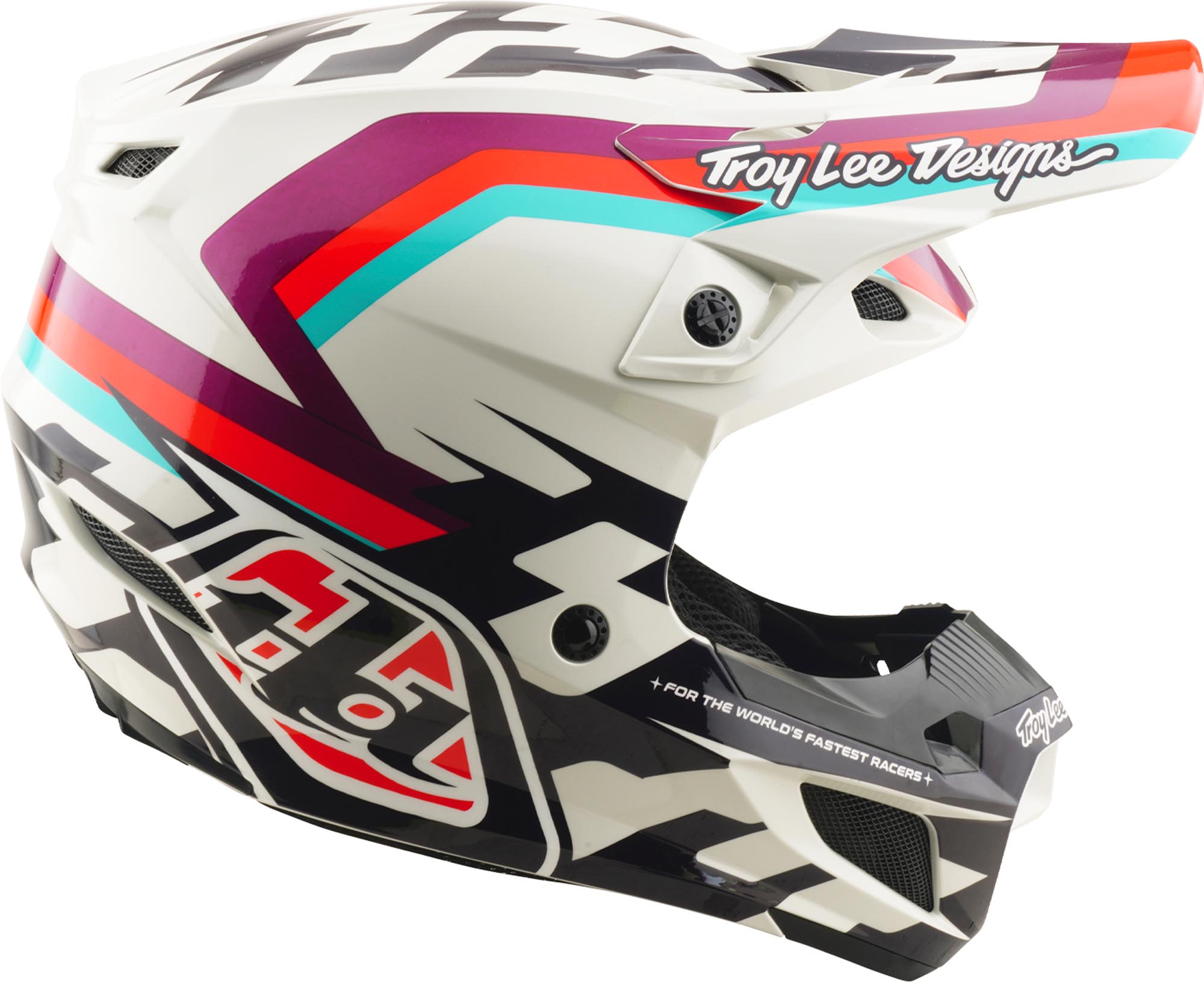 Troy Lee Designs SE5 Polycarbonate MIPS Dash Motocross Helmet purple/white S (55/56) Figure 3