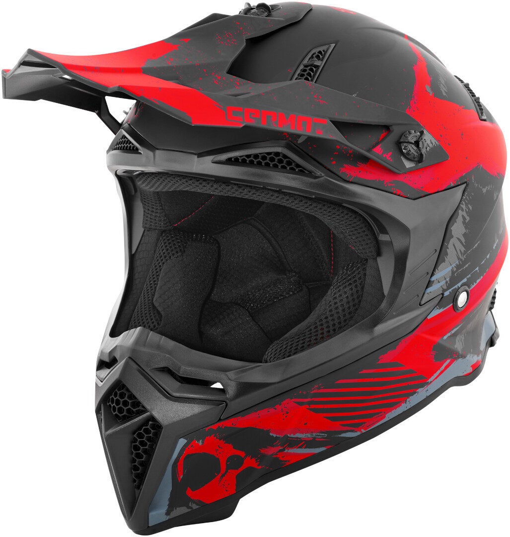 black matt/grey/red