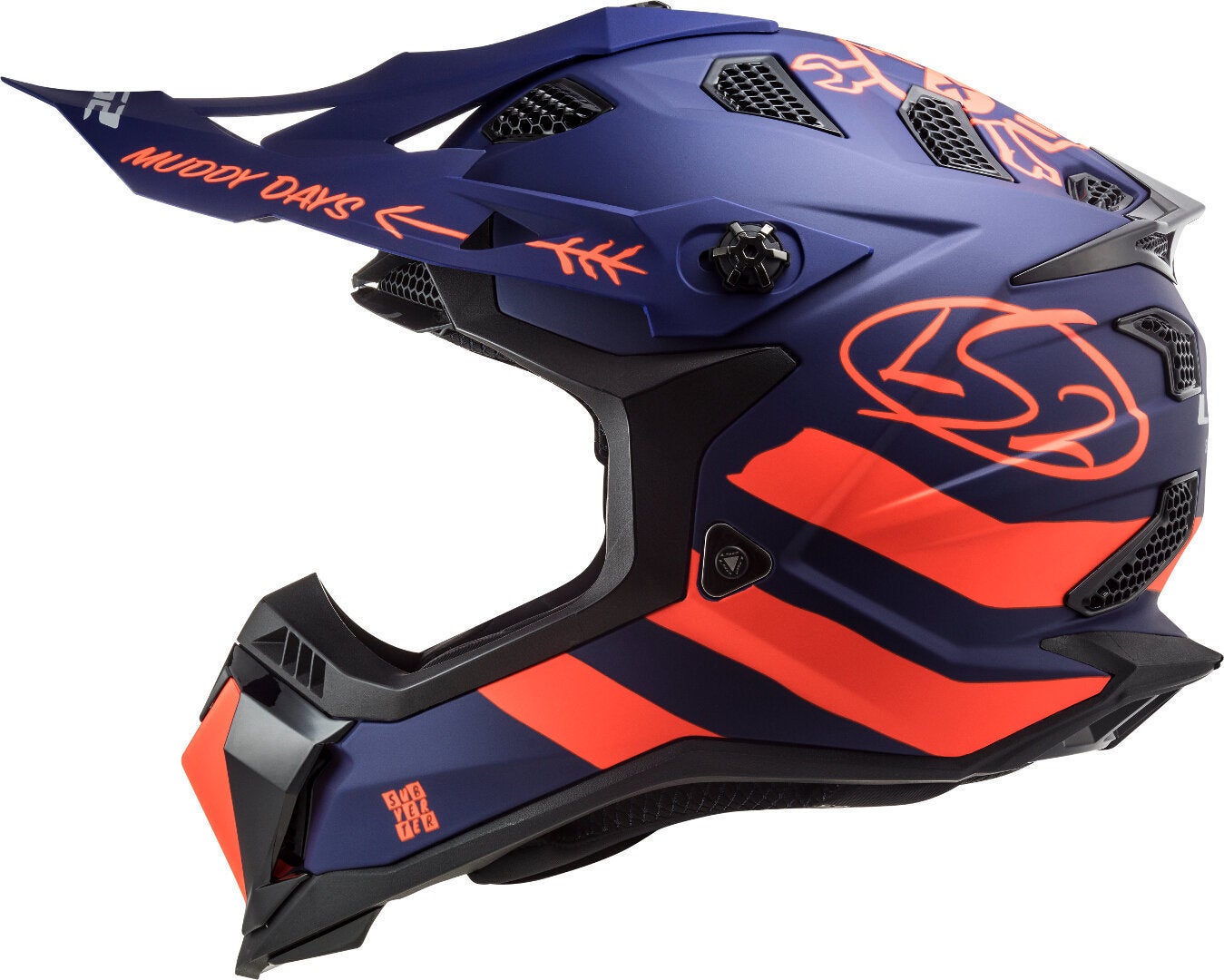 LS2 MX700 Subverter Evo Cargo Motocross Helmet blue matt XL (61/62) Figure 4