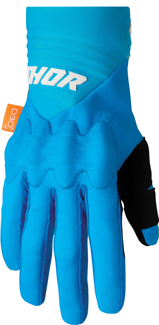 Thor Rebound D3O Motocross handsker blå/hvid 2XL Figur 1