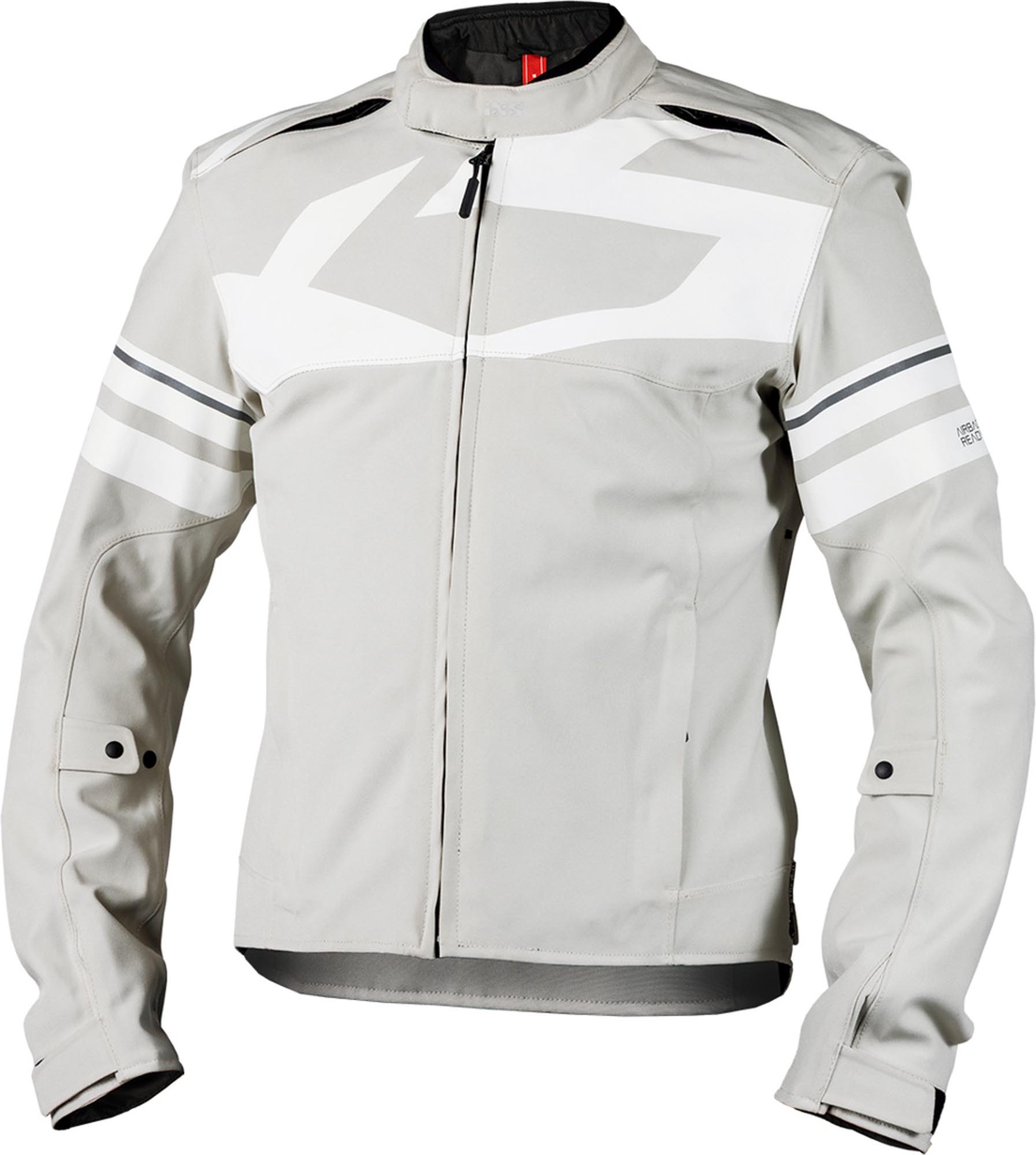 IXS Rapid-STX 2.2 waterproof Motorcycle Textile Jacket light grey S Figure 1
