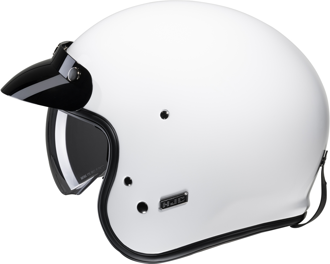 HJC V31 Solid Retro Jet Helmet white L (58/59) Figure 2