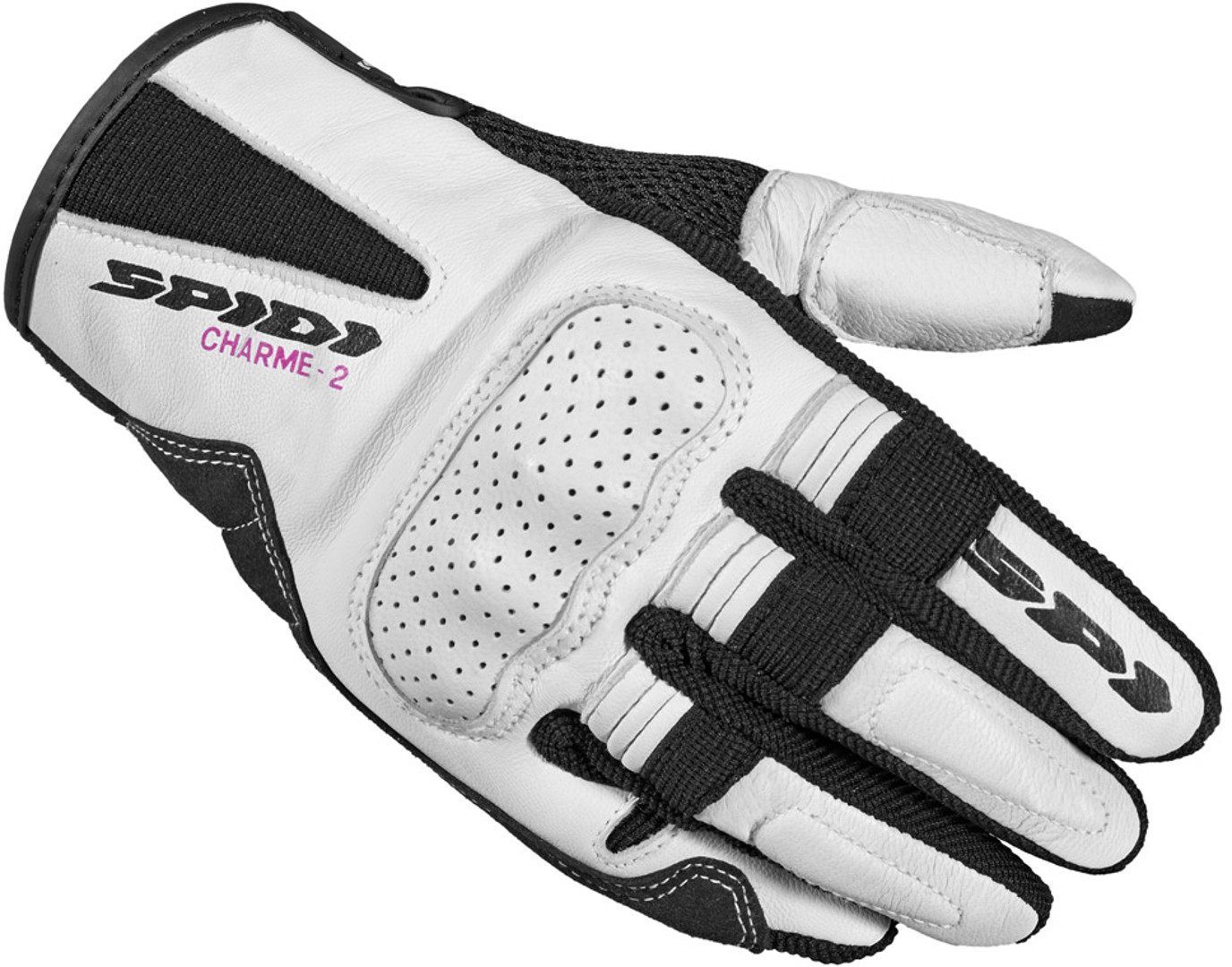 Spidi Charme 2 Dames Motorhandschoenen wit/zwart L Figuur 1