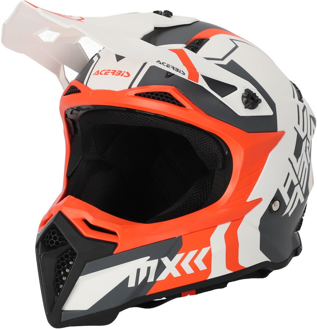 Acerbis Profile 5 Casque de motocross Blanc/Orange M (57/58) Figure 1