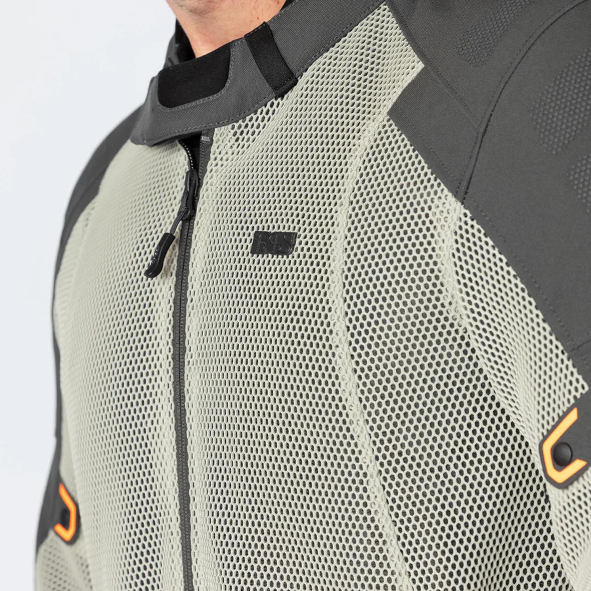 IXS Tourster-Big Air 1.0 Mesh Motorcycle Textile Jacket grey/beige 4XL Figure 7