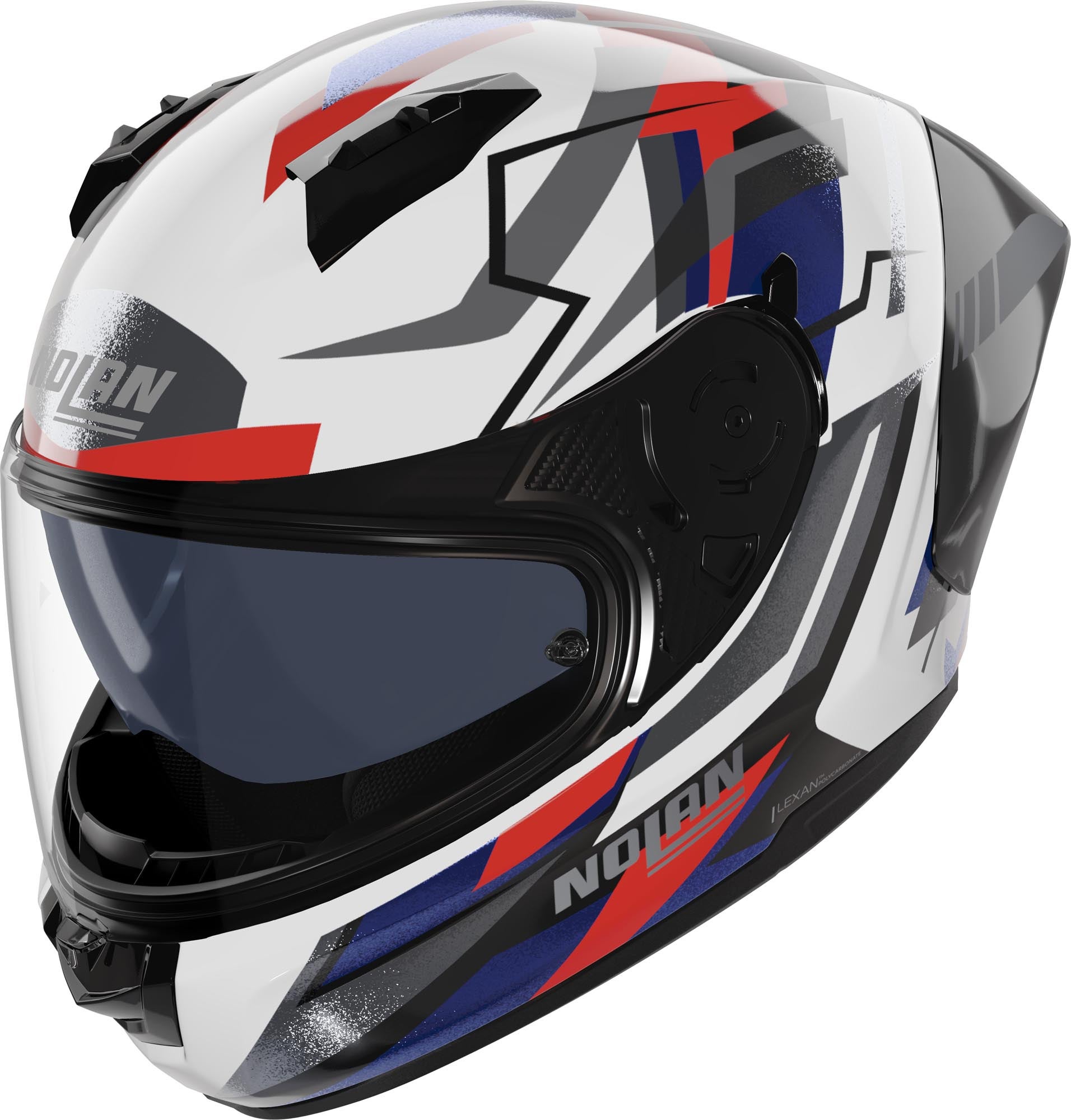 Nolan N60-6 Sport Corsa Helm weiß/blau/rot XXS (54) Abbildung 1