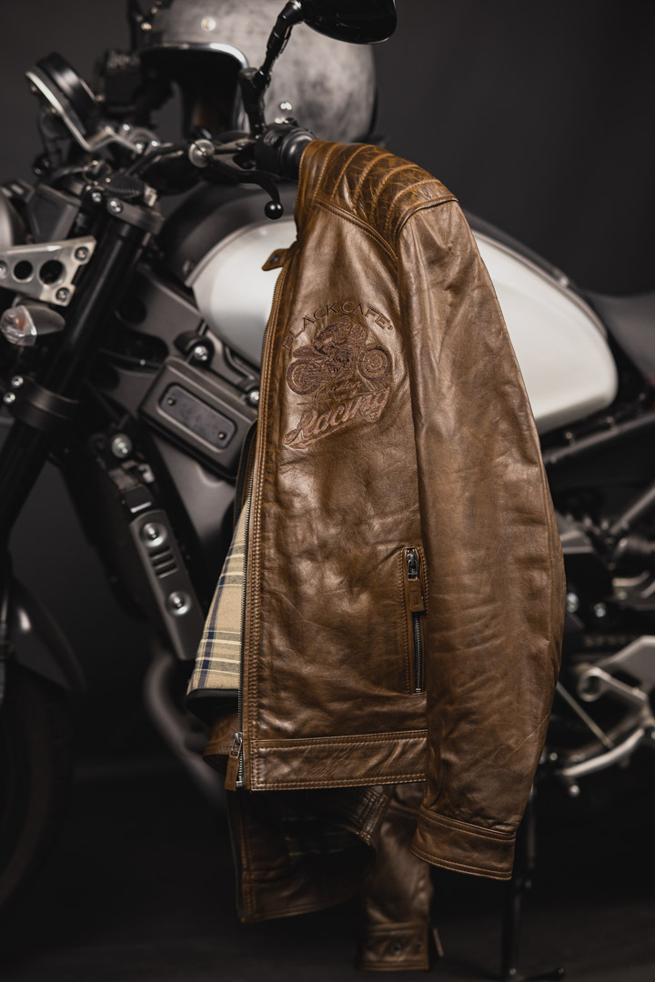 Black Cafe London Houston Motorrad Lederjacke 60 Abbildung 4