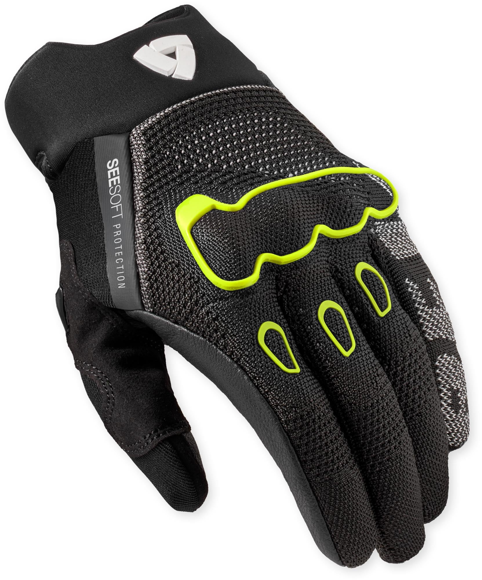 Revit Hyperspeed 3 Motorcykelhandsker sort/neon-gul 2XL Figur 2