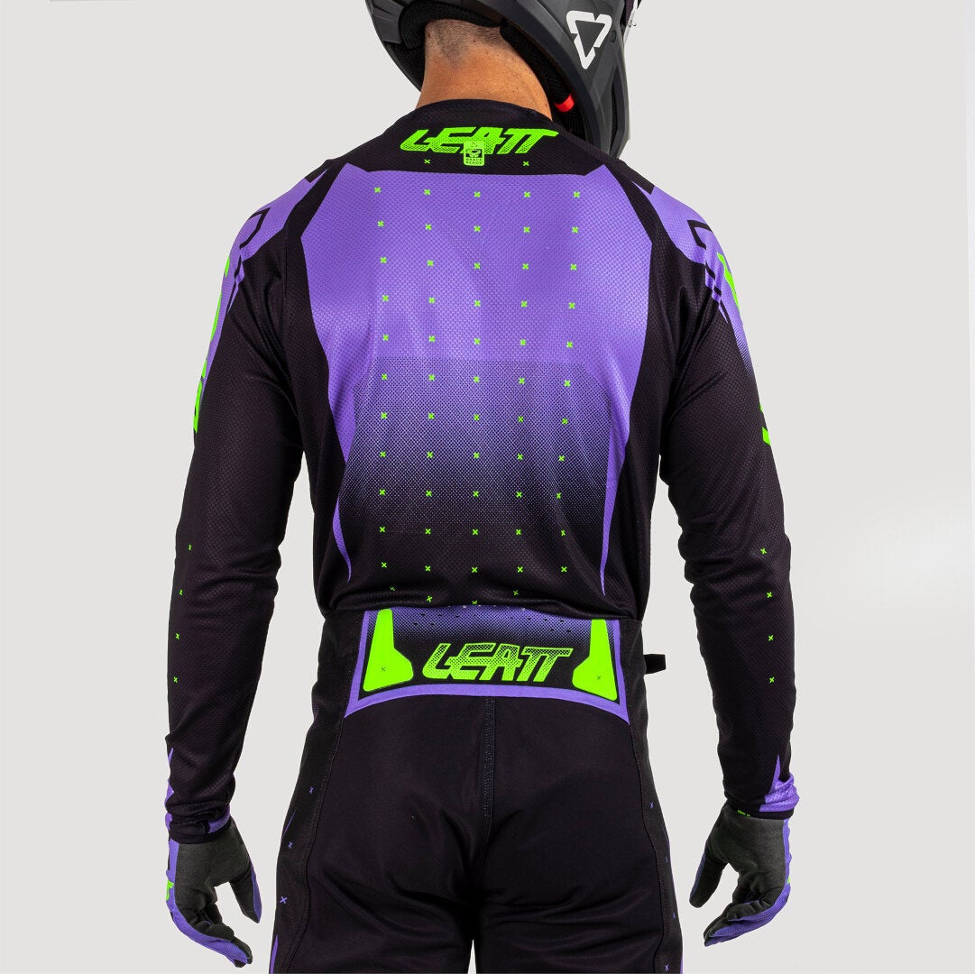 Leatt 4.5 Lite Venom 2025 Motocross trøje sort/lilla/neongrøn L Figur 4