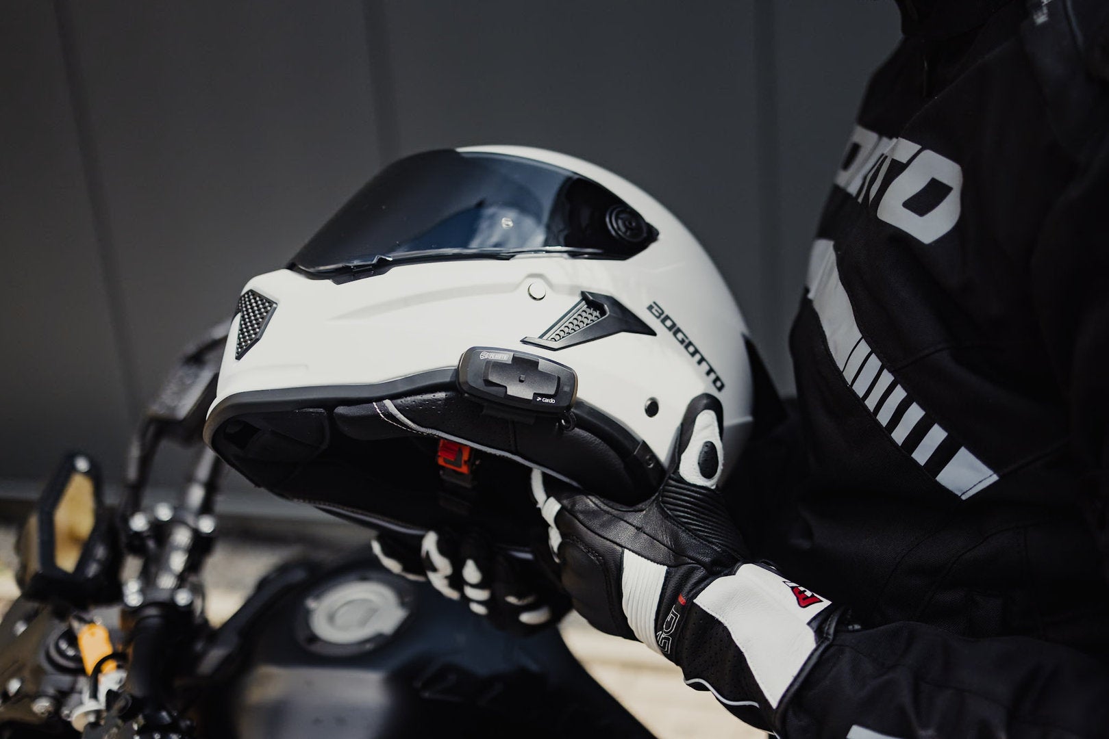 Bogotto Rapto Jaws Casco nero/rosso opaco S Figura 24