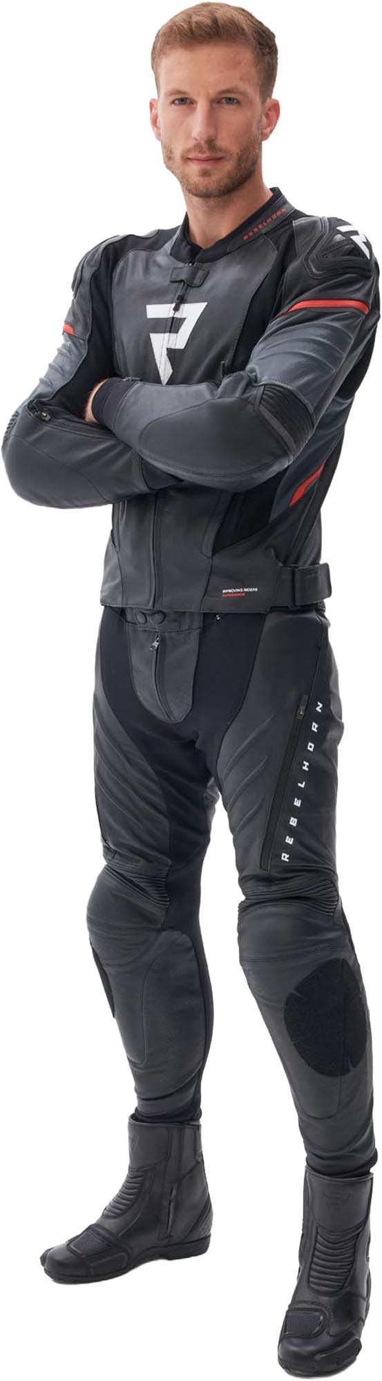 Rebelhorn Veloce Motorcycle Leather Pants black/white 58 Figure 10
