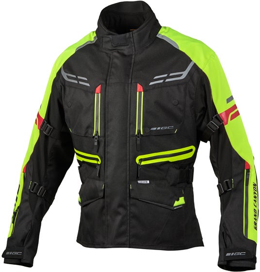 Grand Canyon Ventura Jaqueta de têxteis da motocicleta preto/amarelo L Figura 1