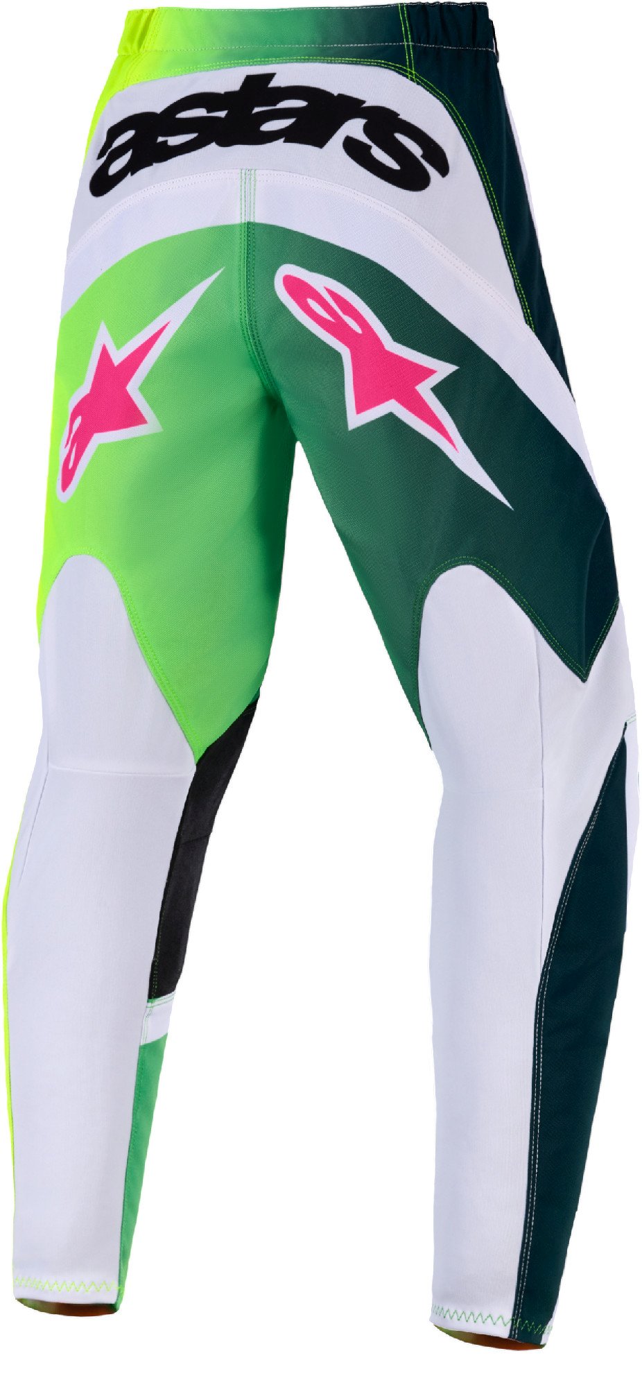Alpinestars Fluid Portl Pantaloni de motocross pentru copii Verde/Alb/Negru 22 Figura 2