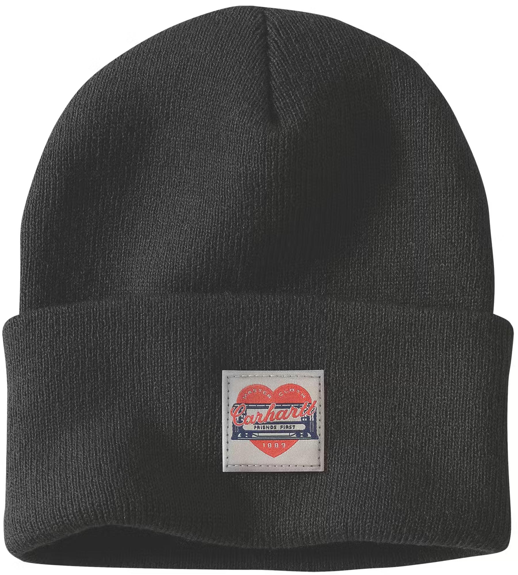 Carhartt Knit Heart Patch Dammössa svart Figur 1