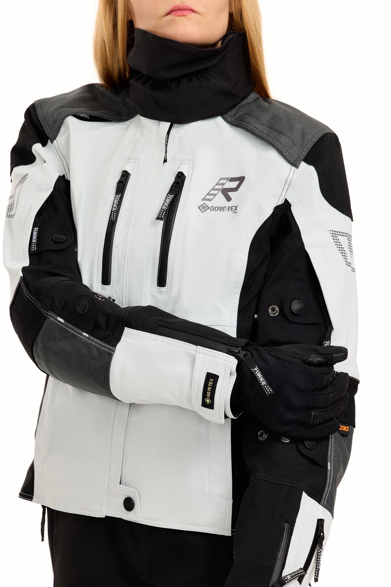 Rukka Flexorina wasserdichte Damen Motorrad Textiljacke weiß/schwarz 48 Abbildung 9