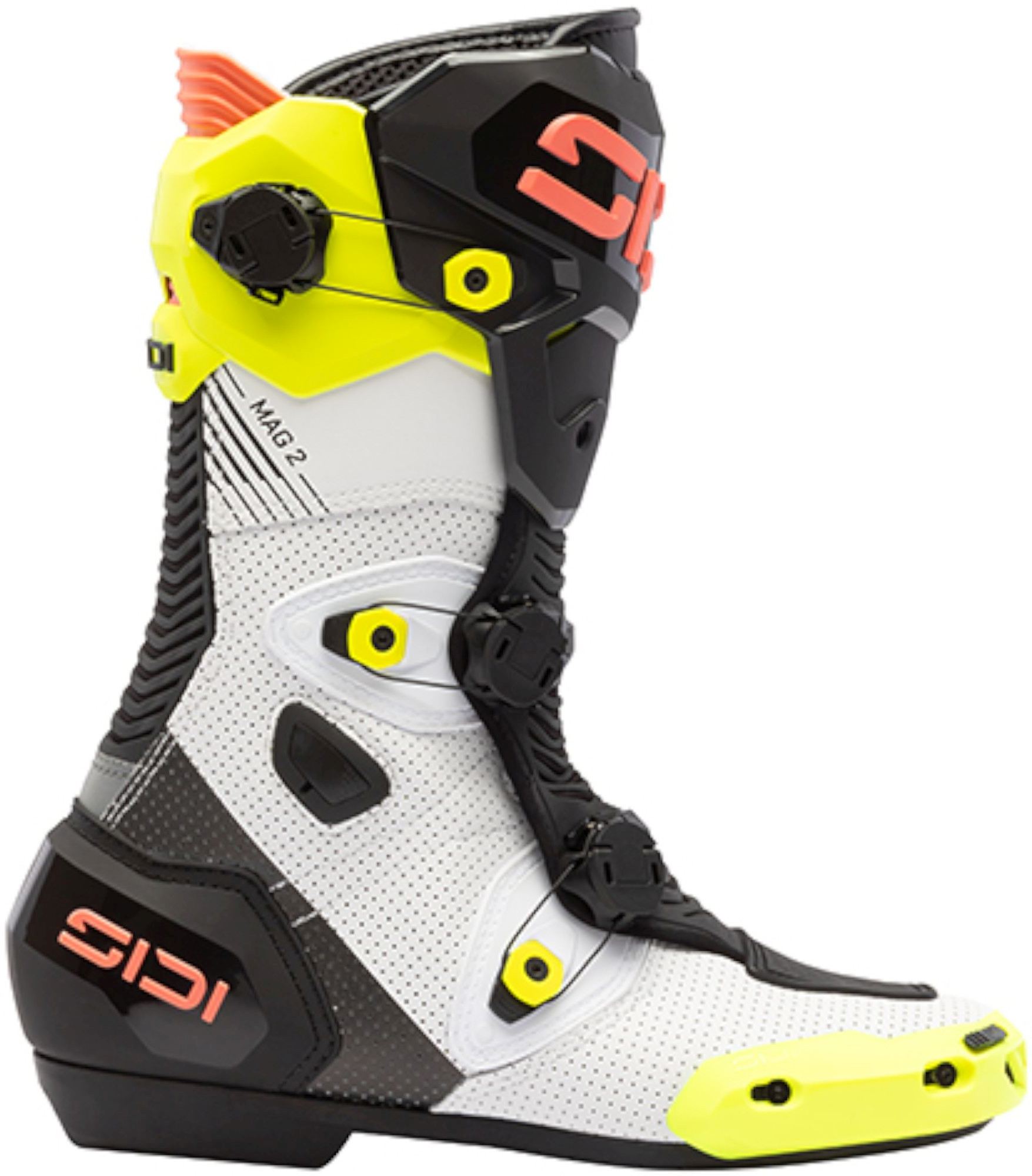 Sidi Mag-2 Air Motorcycle Boots black/white/neon 46 Figure 2