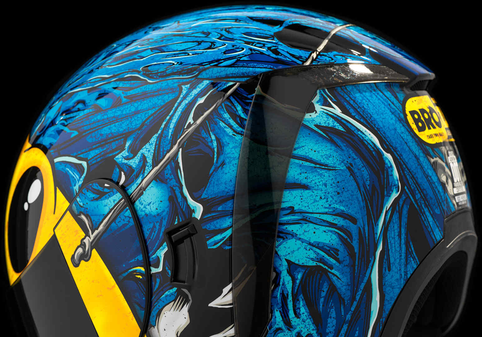 Icon Airform Brozak MIPS Helmet blue/yellow L (59/60) Figure 8