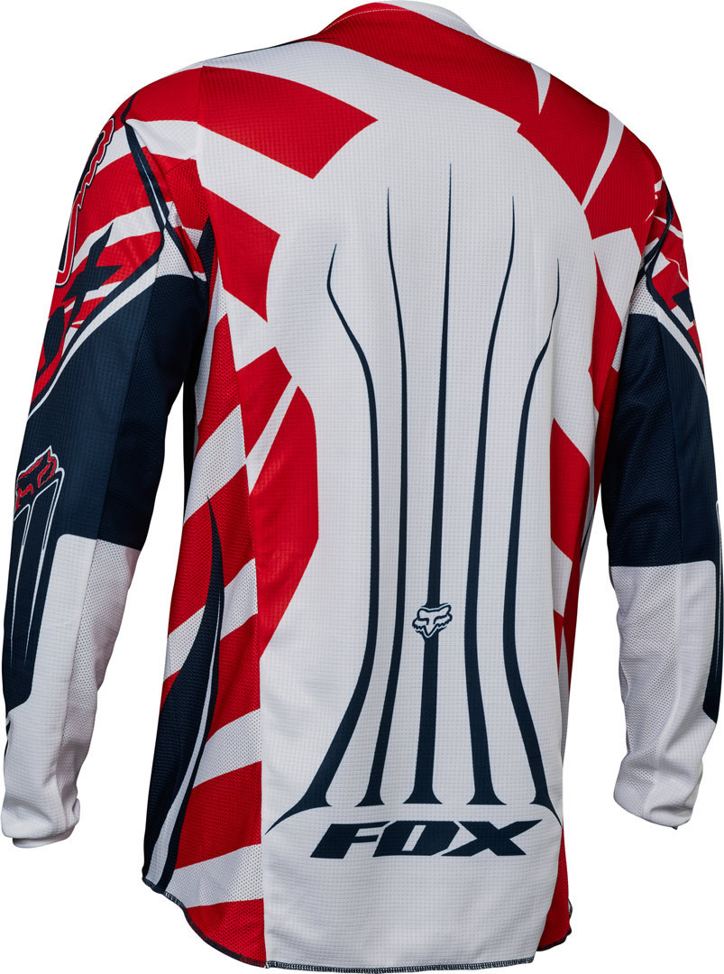 FOX 180 Goat Motorcross jersey Donkerblauw/rood M Figuur 12