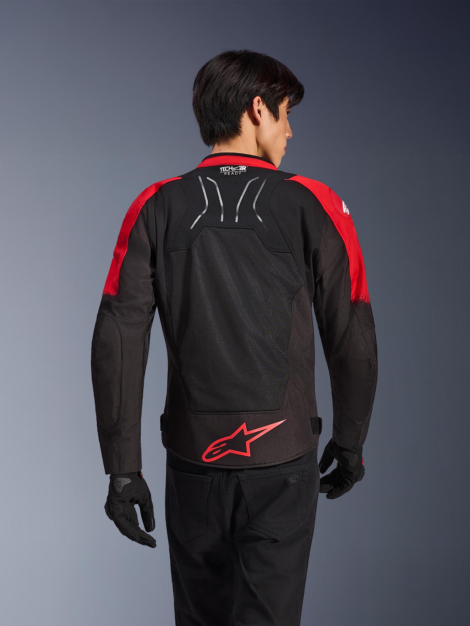 Side view of Alpinestars SMX Air Perforated Motorcycle Textile Jacket