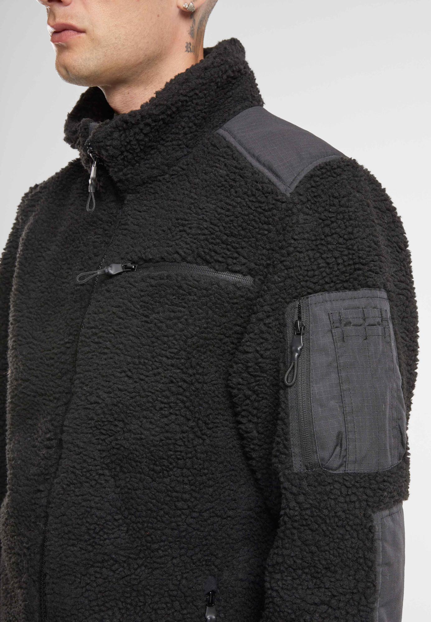 Brandit Ramble Teddyfleece Jakna črna M Slika 6