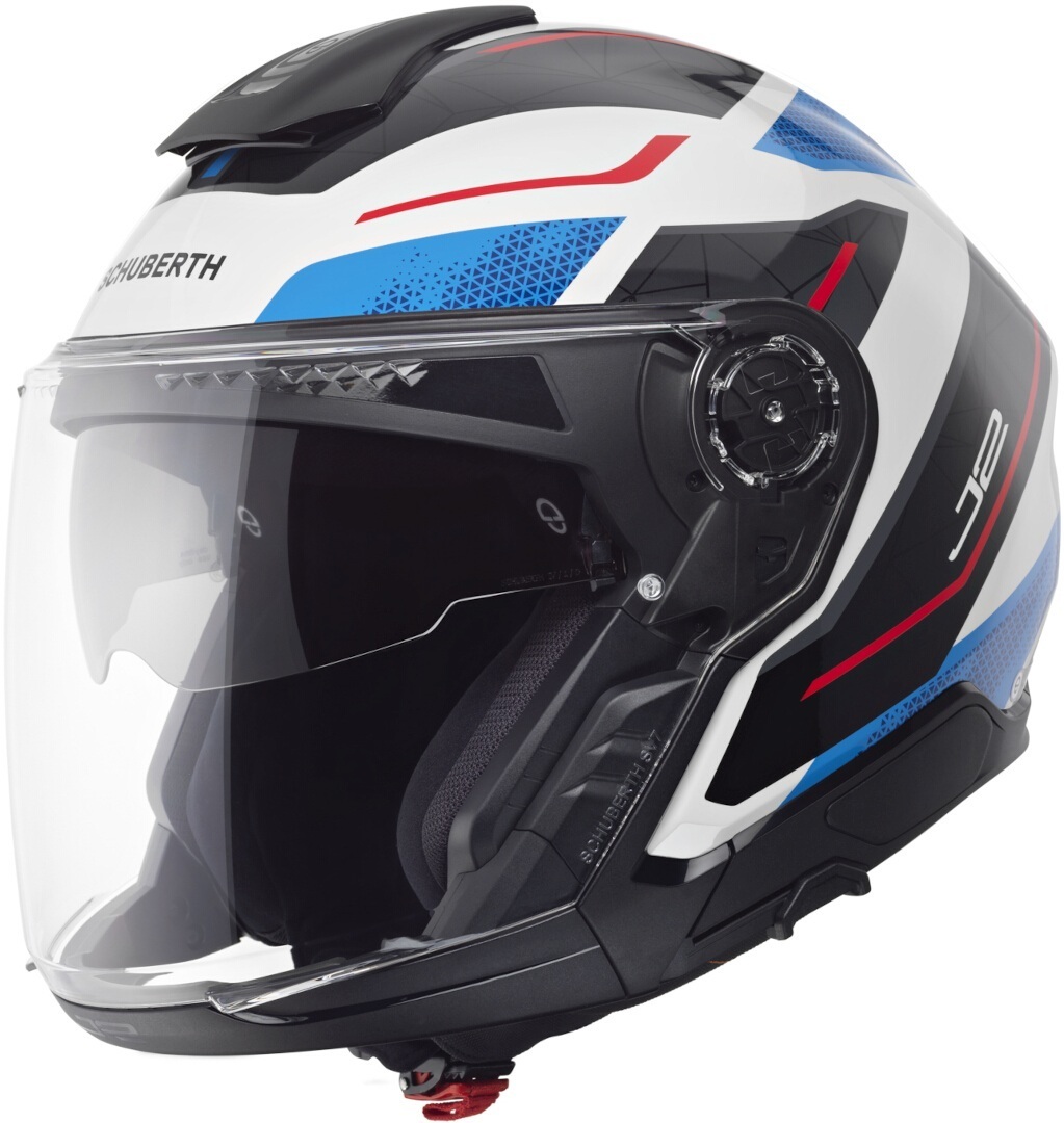 Schuberth J2 Sigma Jethelm wit/blauw/rood Verlies (59) Figuur 1