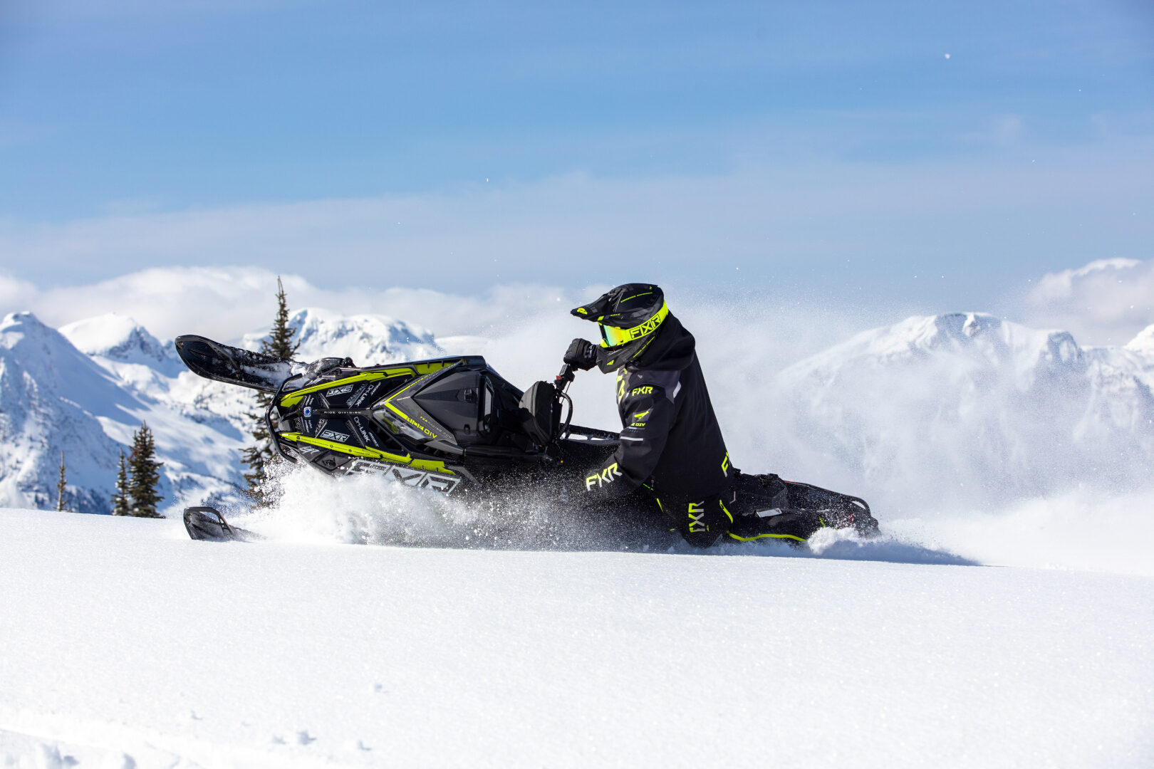 FXR Helium X 2-in-1 2023 Snowmobile Jacket black/grey/yellow M Figure 3