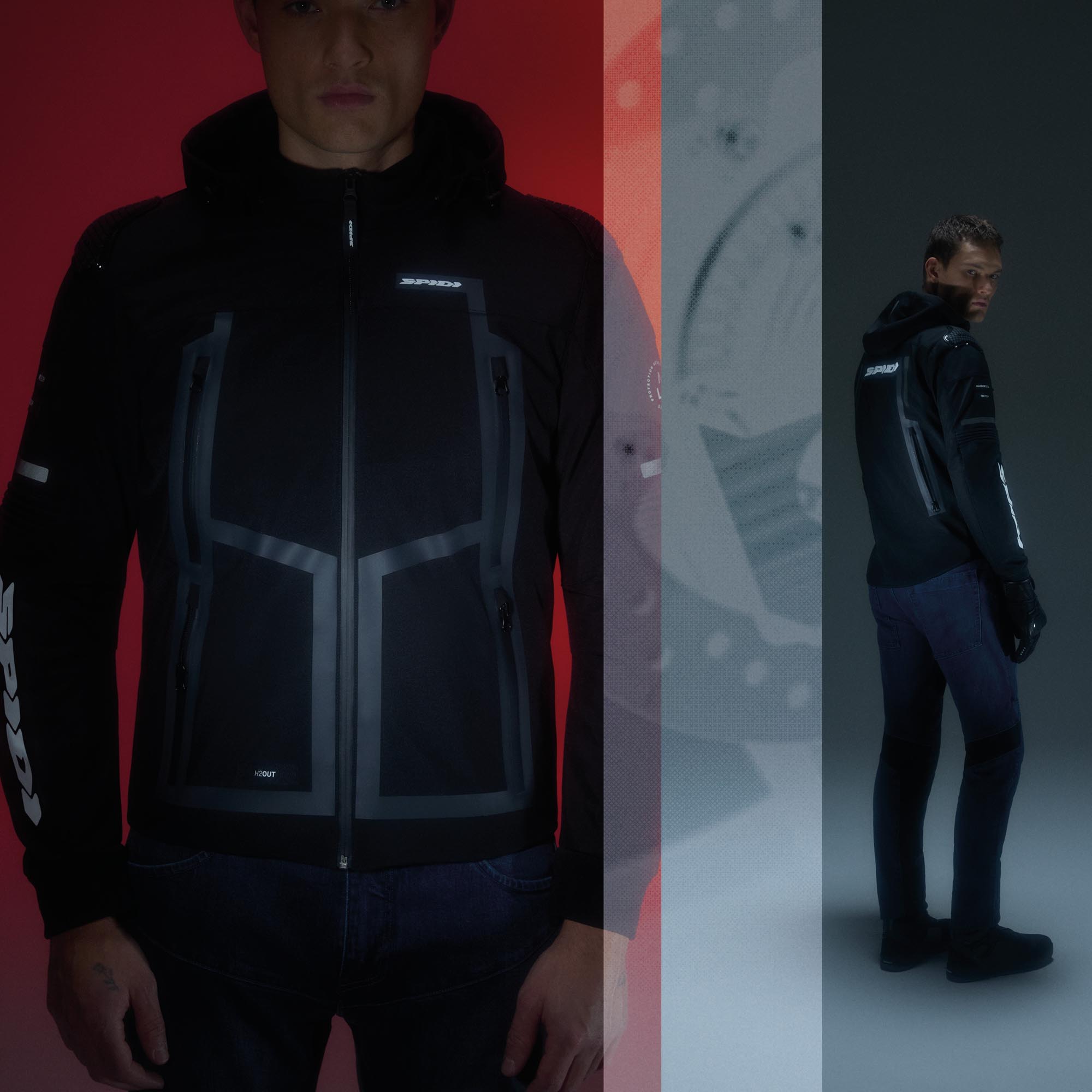 Spidi Warrior H2OUT Cappuccio impermeabile per motociclette nero S Figura 3