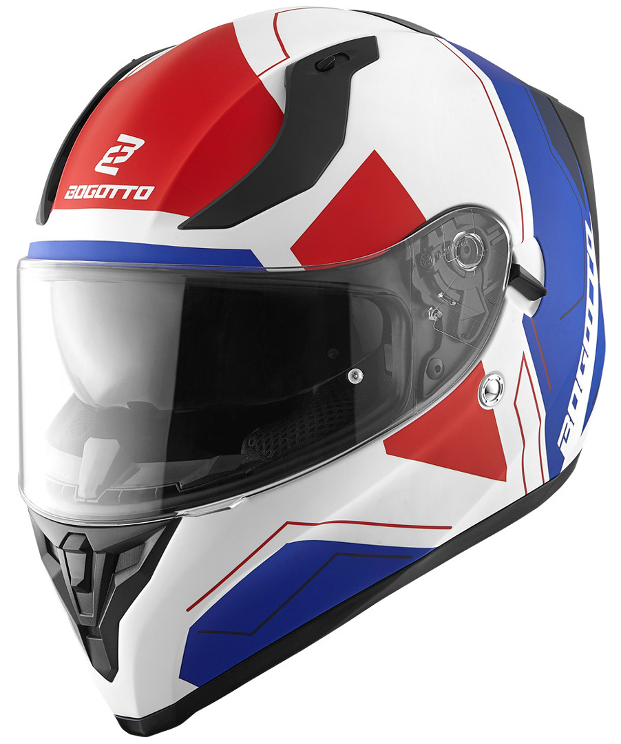 Bogotto V128 Strada Casco blu/rosso/bianco M Figura 2