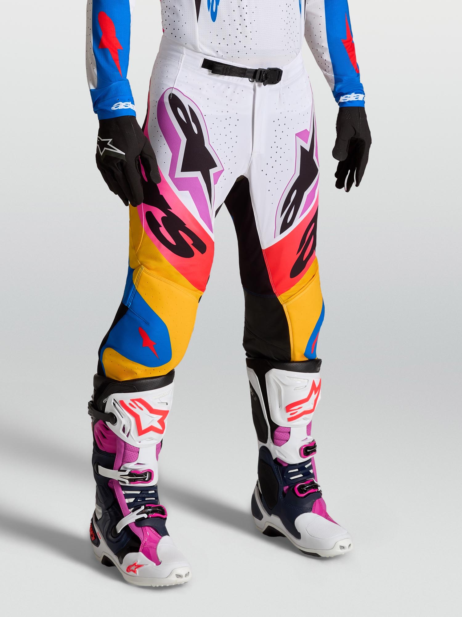 Alpinestars Supertech Dyna Motocross Pants white/multicolored 34 Figure 4