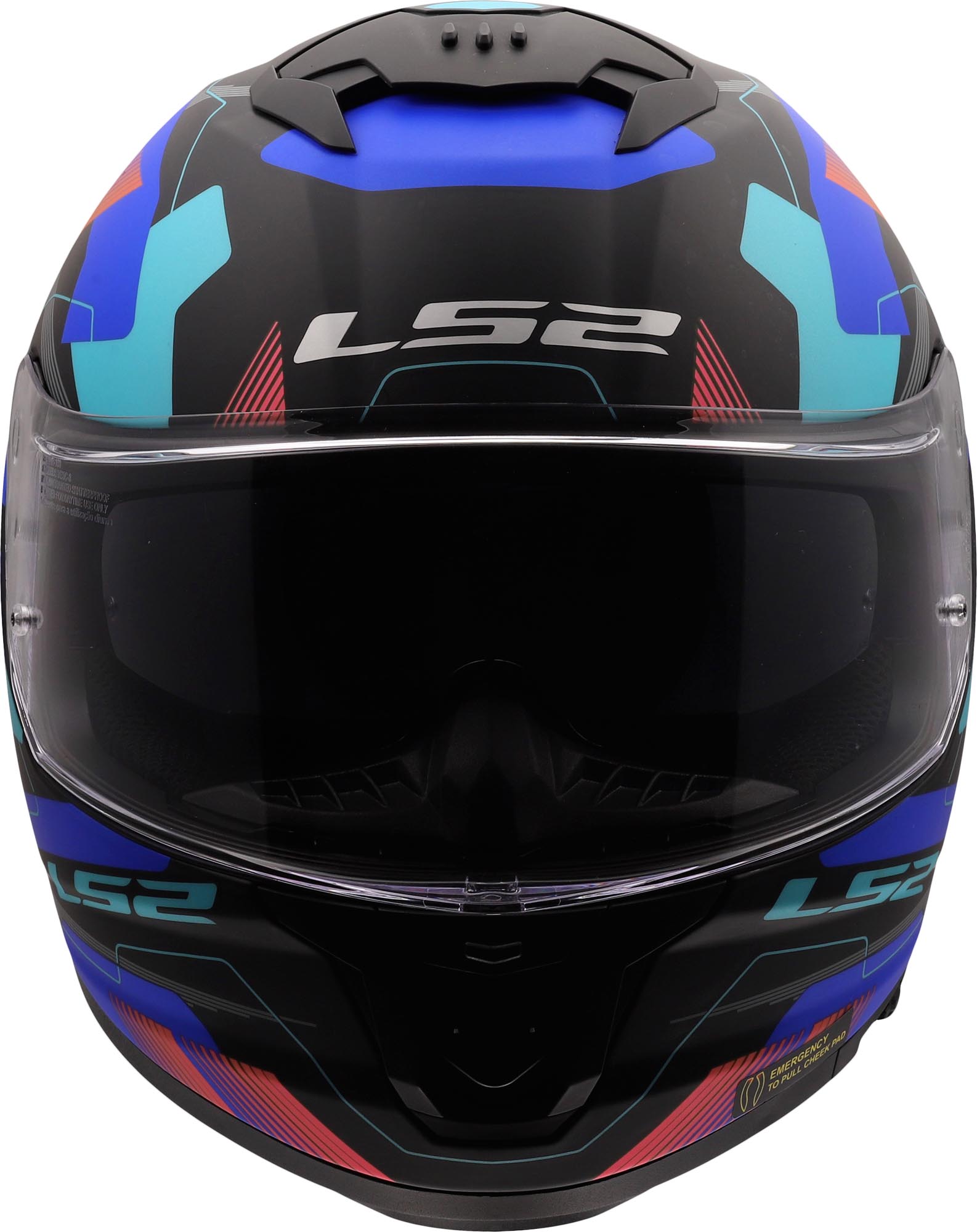 LS2 FF808 Stream II Mika Helmet black/blue S (55/56) Figure 8