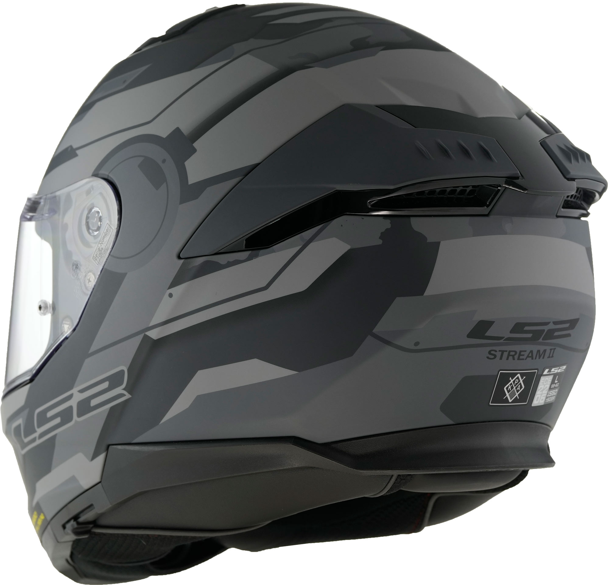 LS2 FF808 Stream II Shadow Helm S (55/56) Figuur 5