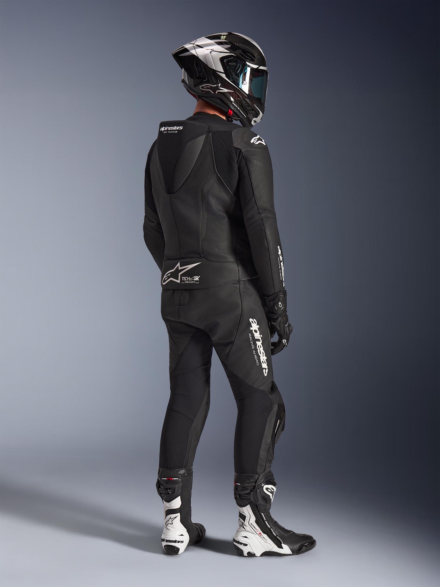 Side view of Alpinestars GP Force V2 Two Piece Motorcycle Leather Suit