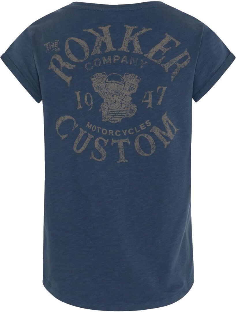 Rokker Custom Damen T-Shirt blau XL Abbildung 2