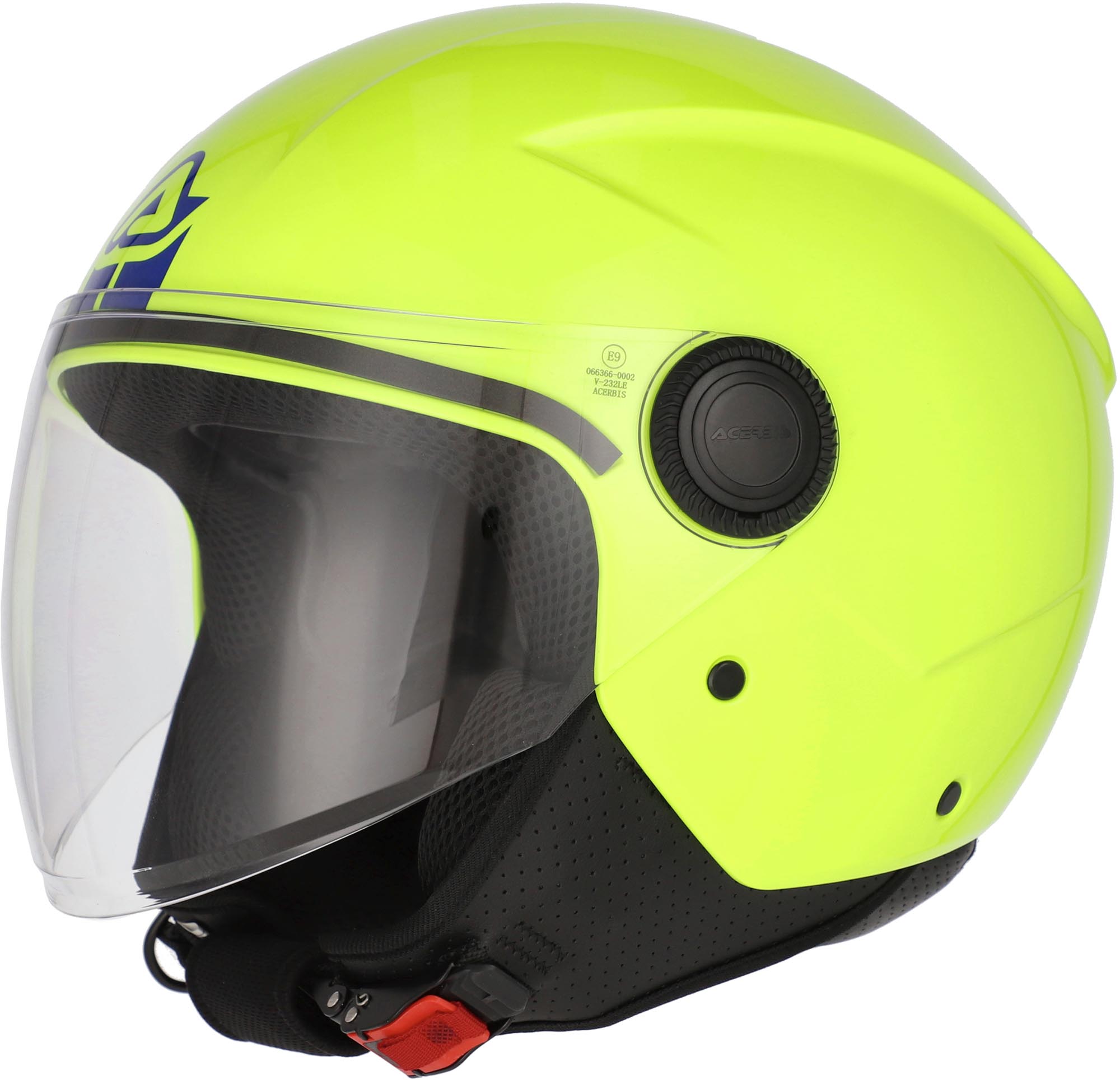 Acerbis Brezza 噴射頭盔 螢光黃 S（55/56） 圖1