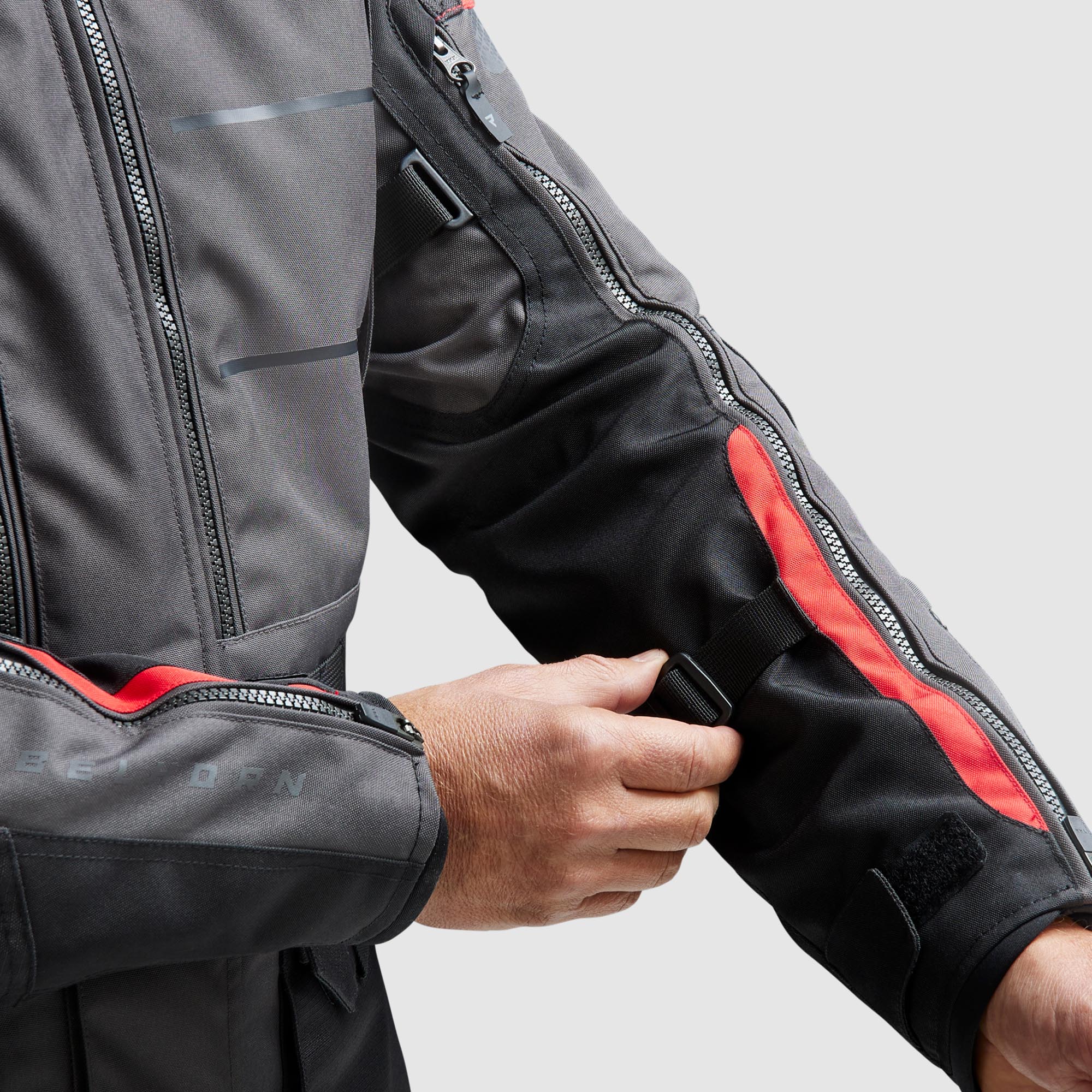 Rebelhorn Cubby 5 waterproof Motorcycle Textile Jacket dark grey/black/red M Figure 6