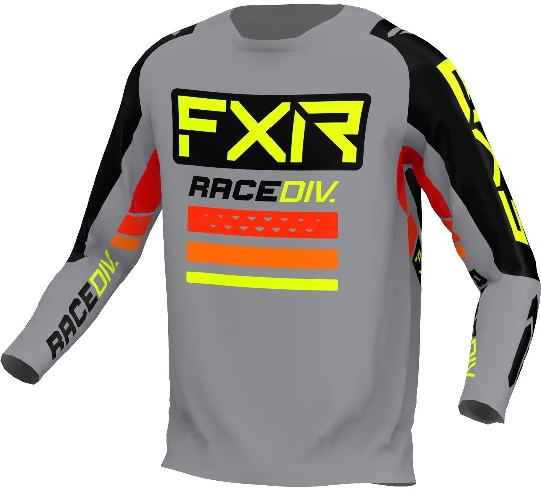 FXR Clutch Pro Motocross Jersey sort/grå/gul M Figur 1