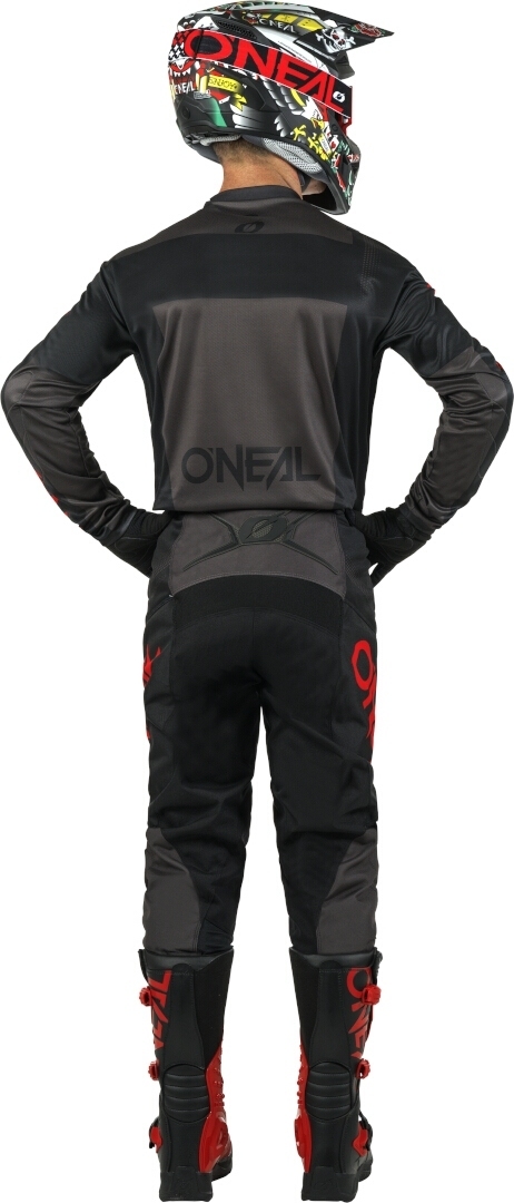 Oneal Element Racewear Motocross bukser sort/grå/rød 36 Figur 4