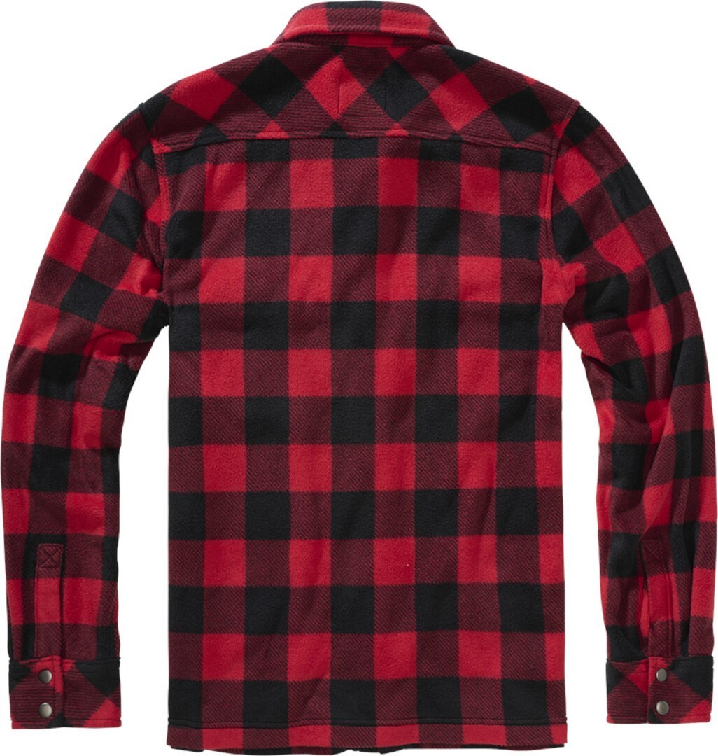 Brandit Jeff Fleece Skjorta röd/svart L Figur 2