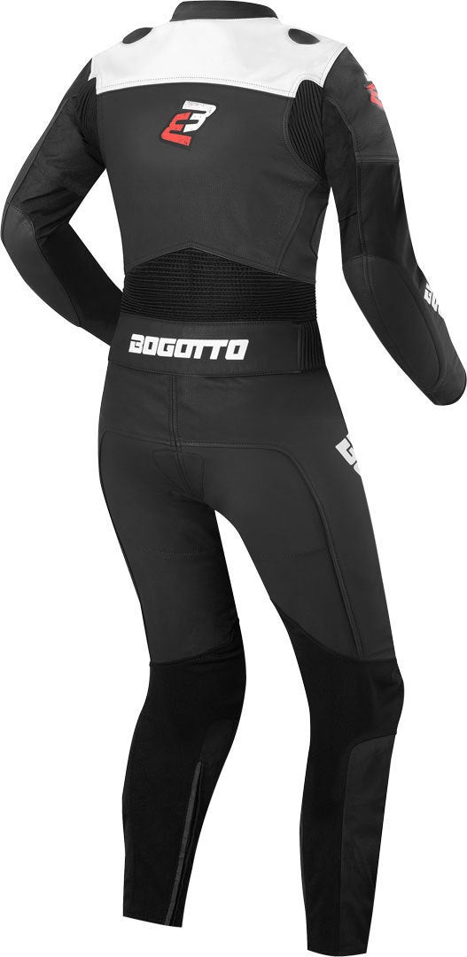 Side view of Bogotto Losail Two Piece Ladies Motorcycle Leather Suit